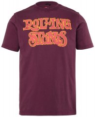 JP1880 851910 Rolling Stones Vintage Logo Camiseta Berenjena