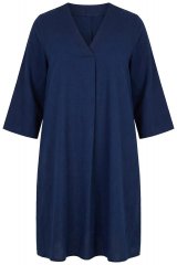 Ulla Popken 852191 Vestido vaquero con bolsillos Azul denim