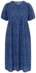 Ulla Popken 852214 Vestido midi de rayas Azul marino