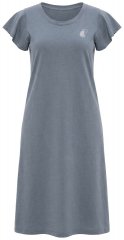 Ulla Popken 852218 Vestido midi de manga corta Gris