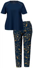 Ulla Popken 852577 Pijama con estampado Azul marino