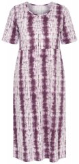 Ulla Popken 852854 Vestido midi de rayas Marrón
