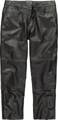 JP1880 853066 Pantalón de piel con bolsillos traseros grandes Negro