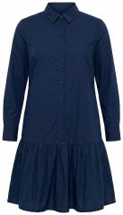 Ulla Popken 853457 Vestido de manga larga Azul marino