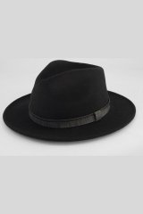 JP1880 853621 Sombrero de lana Negro