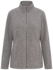 Ulla Popken 853668 Chaqueta polar con cuello alto Gris