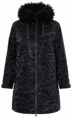 Ulla Popken 853831 Abrigo técnico Negro