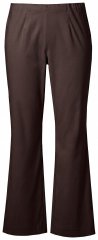 Ulla Popken 854910 Pantalón elástico abrigado con cintura elástica Marrón caoba