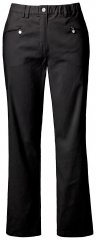 Ulla Popken 854987 Pantalón elástico abrigado con cinturilla cómoda Negro