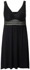 Ulla Popken 855428 Picardías con encaje Negro