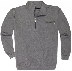 Adamo Athen Sweatshirt Half Zipper Grey