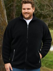 Espionage FL043 Chaqueta polar sherpa negro