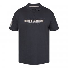 North Latitude Logo Polo Negro