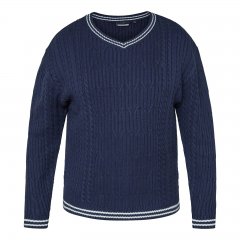 North Latitude V-Neck Knit Azul marino