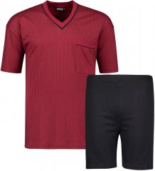 Adamo Gustav Short sleeve Pyjama Burgundy