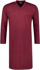 Adamo Gustav Long Nightshirt Burgundy