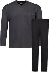 Adamo Gustav Long sleeve Pyjama Charcoal