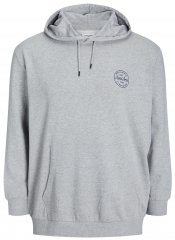Jack & Jones JJESHARK SWEAT Hoodie Light Grey