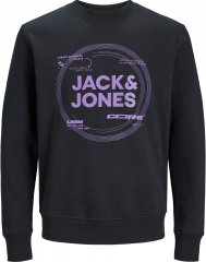 Jack & Jones JCOPILOU SWEAT CREW NECK Black