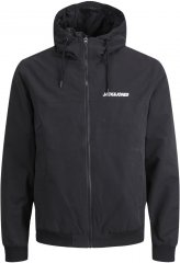 Jack & Jones RUSH SOLID Bomber Jacket with Hood Black