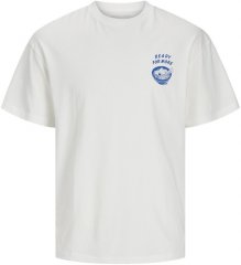 Jack & Jones Charge Crew Neck Printed T-Shirt White