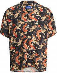 Jack & Jones Tokyo camisa hawaiana estampada marrón oscuro