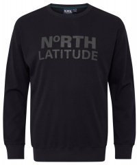 North Latitude 53123 Sudadera con logo Negro