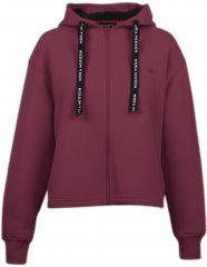 Nora Mikken GERTRUD Cropped Hoodie Burgundy