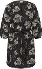 Kaffe Curve Kimmie Dress Black Chalk Embroidery