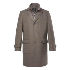 JP1880 Coat Flexnamic Quilted Insert Grey TALL