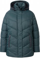 Ulla Popken HYPRAR Reflective Detail Quilted Jacket Dark Green