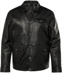 JP1880 Leather Jacket Finest Lamb Nappa Black