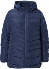 Ulla Popken Quilted Water Repellent Jacket Navy Blue