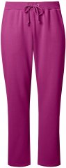 Ulla Popken Basic Drawstring Elastic Waist Cotton Blend Joggers Berry