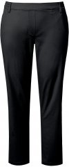 Ulla Popken Chino Elastic Waist Stretch Cotton Pants Black