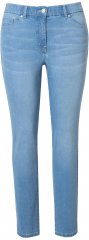 Ulla Popken Rhinestone Detail Stretch Fit Jeans Light Blue Denim