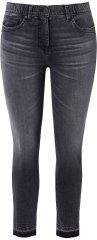 Ulla Popken Raw Edge Stretch Fit Jeans Black