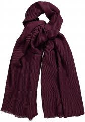 Ulla Popken Pleated Lightweight Scarf Dark Ruby