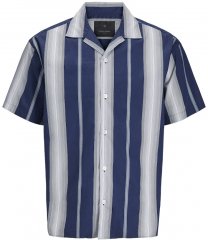 Jack & Jones Palermo Restort Print Short Sleeve Shirt Navy