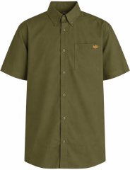 Motley Denim Zagreb Camisa de Manga Corta Caqui Oscuro