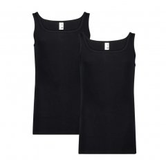 Adamo Royal Fine Ribbed Undershirt 2-Pack Black