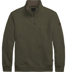 Double Outfitters MTOP-1163 Sudadera con media cremallera Caqui