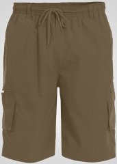 D555 Nick Pantalones Cortos Cargo con Cintura Elástica Beige