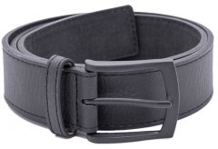 D555 Ozzy Leather Belt Black, 4cm