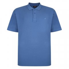 Espionage P074C Polo de Manga Corta Azul Aciano