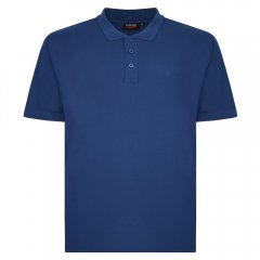 Espionage P074C Polo de Manga Corta Azul Oscuro