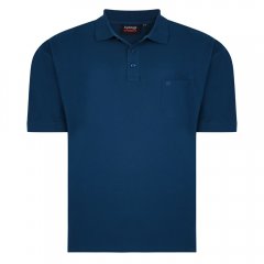 Espionage P074C Polo de Manga Corta Verde Azulado Oscuro