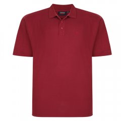 Espionage P074C Polo de Manga Corta Burdeos