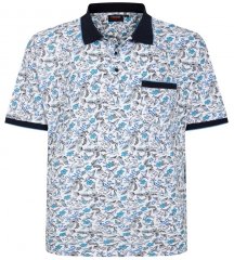 Espionage P224 polo con estampado de pájaros