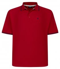 Espionage P232 Polo de piqué rojo/azul marino